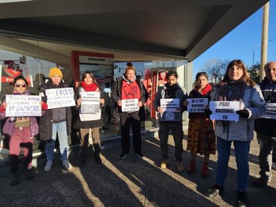 La Multisectorial Neuquén se manifestó contra los despidos en las empresas de neumáticos