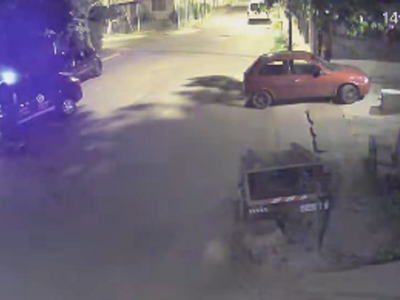 Inseguridad en el barrio Fuchs: las cámaras de un vecino captaron la persecución