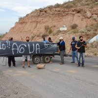 Neuquén Capital: tras un corte en la Autovía Norte se reanudó el servicio de agua en dos barrios