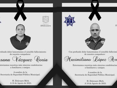 Asesinan a dos policías municipales de Zitácuaro, Michoacán