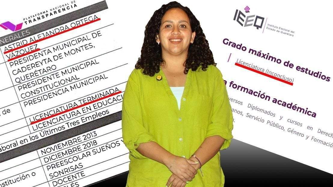 “Les arde el rabo”: alcaldesa de Cadereyta de Montes admite que no se ha titulado