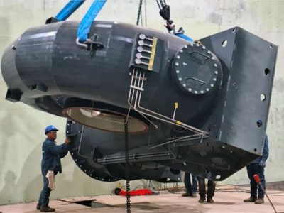 Comenzaron a montar partes mecánicas de las turbinas de la central hidroeléctrica de Nahueve