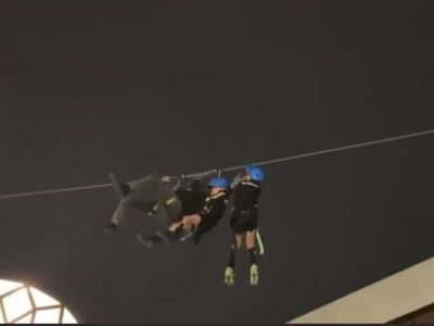 Captan choque en la tirolesa de Town Square Metepec; clausuran la atracción (Video)