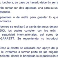 Bajo extremas medidas de seguridad, alumnos del Colegio Cervantes retornan a clases