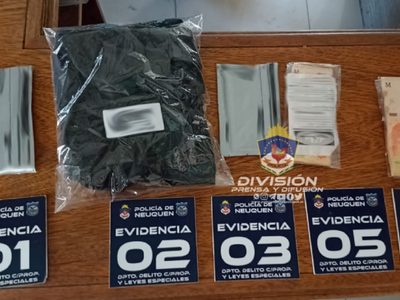 Detuvieron a un hombre que robó una mochila con 1 millón de pesos y un arma