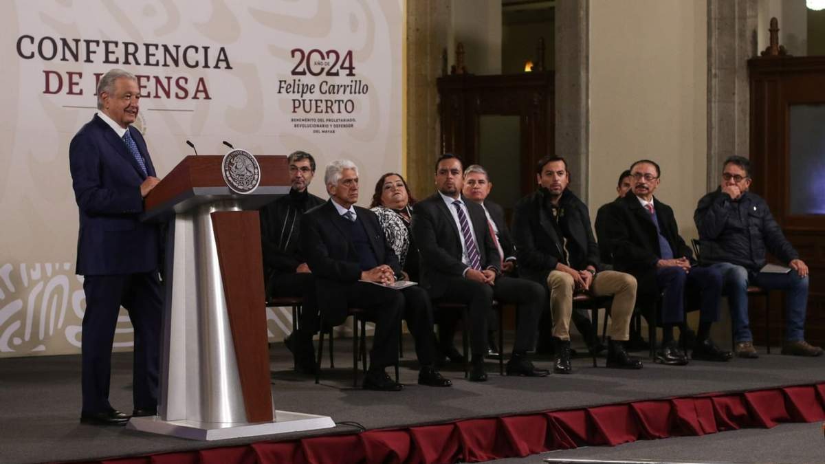 AMLO en la conferencia mañanera
