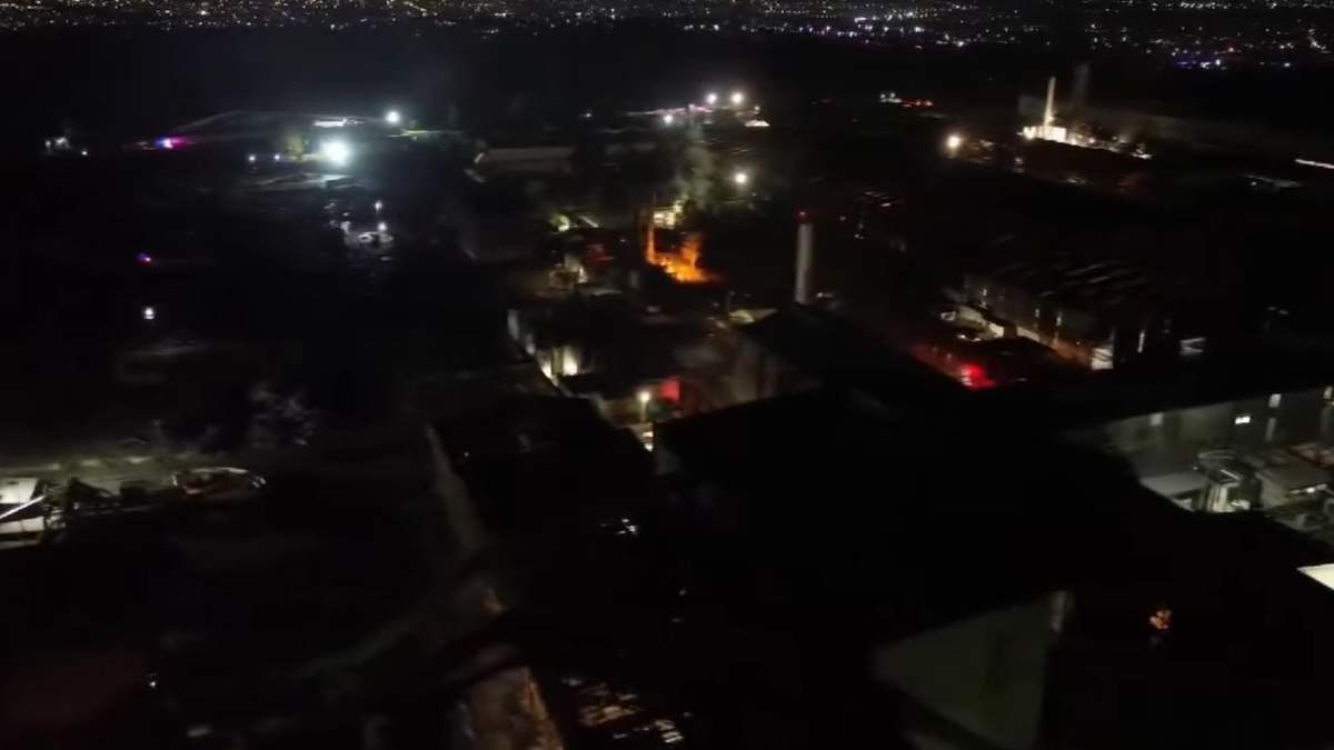 Imagen de uno de los videos que circularon sobre el incendio