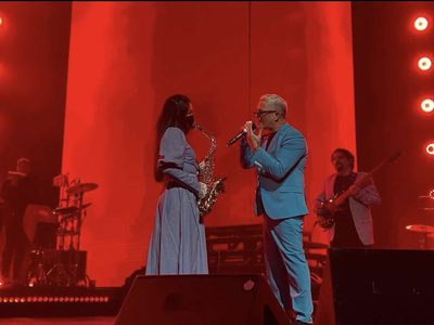 María Elena Ríos, invitada en el concierto de Alejandro Sanz en el Auditorio Nacional (Videos)