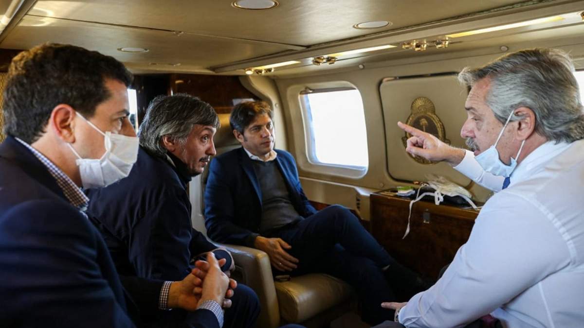 De Pedro, Kirchner, Kicllof y Fernández. Fuente: (Twitter)