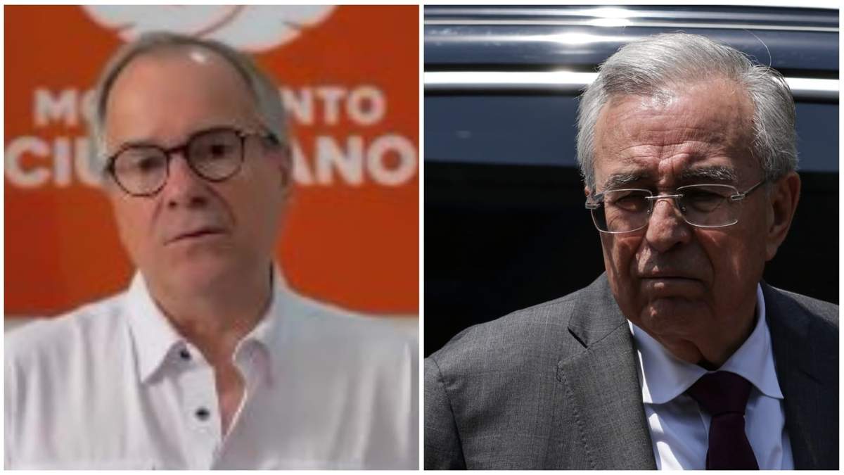 El dirigente estatal de MC en Sinaloa, Sergio Esquer, y el gobernador Rubén Rocha Moya