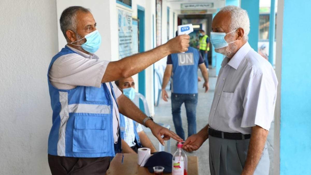 Medidas contra el covid-19 en instalaciones de la ONU en Cisjordania