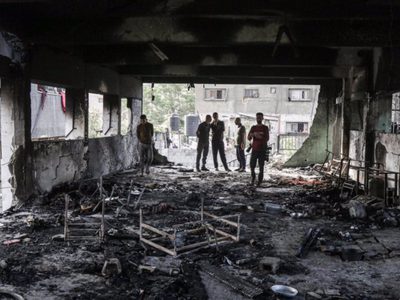 El Ejército de Israel ataca un almacén de medicinas en Gaza con un "robot bomba"