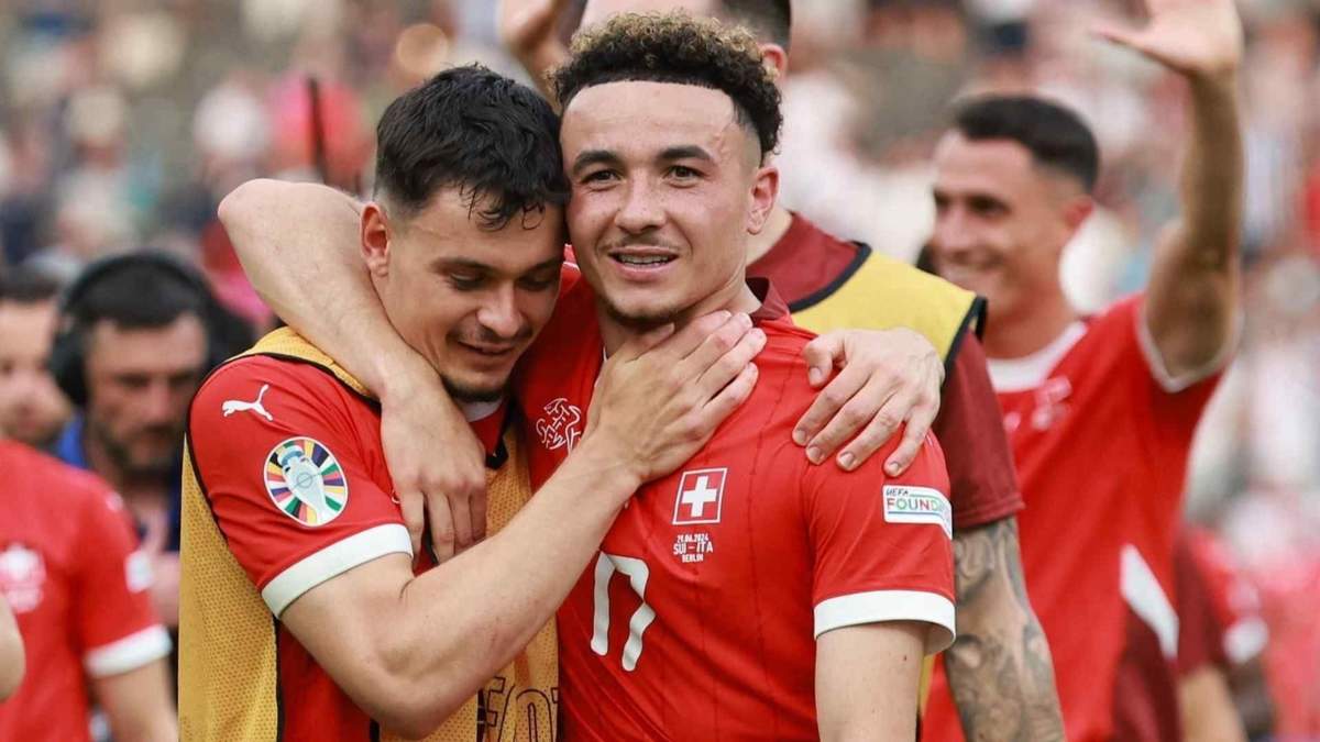 La campeona defensora Italia quedó fuera de la Eurocopa al perder 2-0 ante Suiza