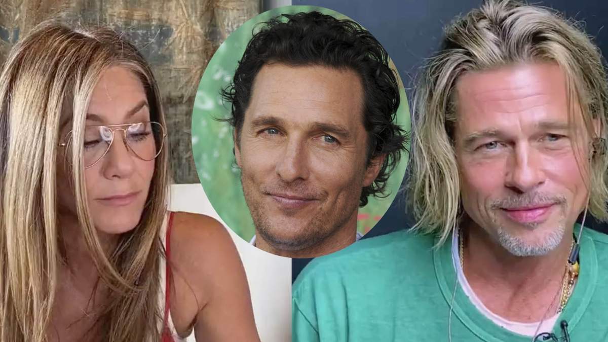 Jennifer Aniston, Matthew McConaughey y Brad Pitt. Fuente: (Minuto Neuquén)