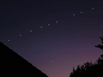 Qué eran las luces que se vieron en el cielo en Alto Valle: los detalles