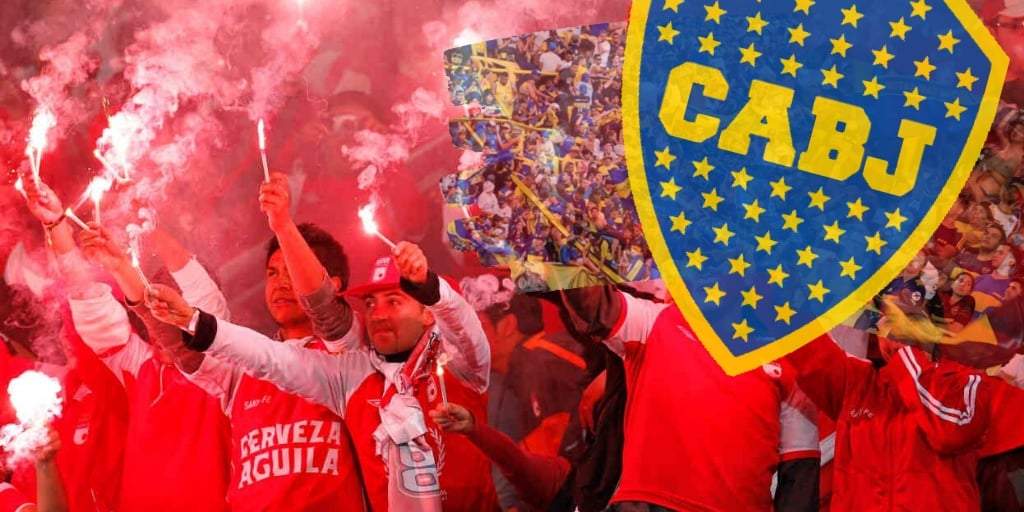 La comparación con Boca y una hinchada colombiana.