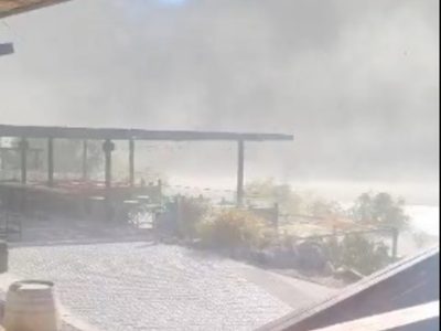 Alerta amarilla en Mendoza: a qué hora podría bajar el Zonda