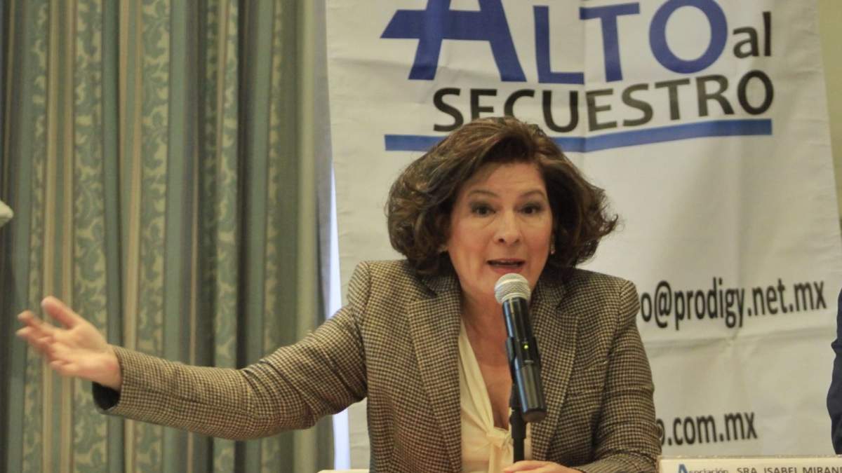 La fundadora de la organización Alto al Secuestro