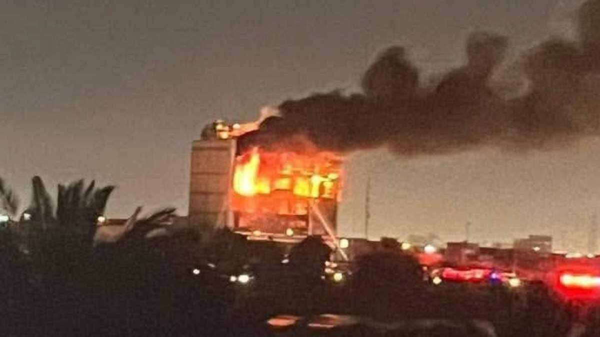 Incendio en el centro comercial