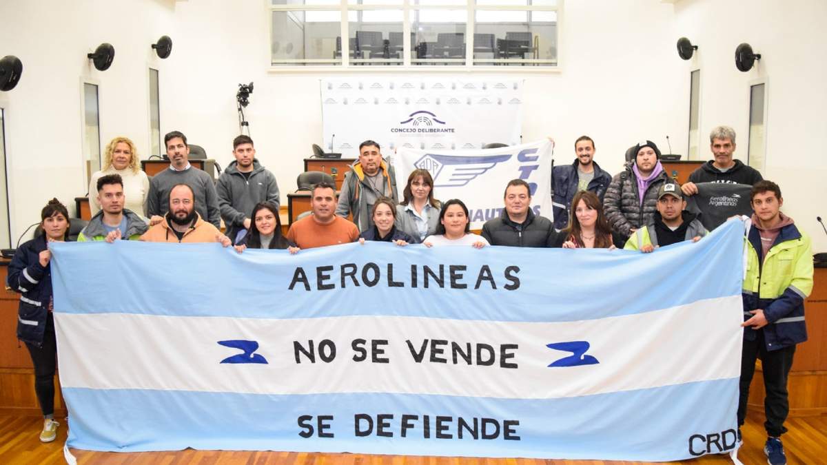 Los gremios buscan defender a Aerolíneas Argentinas. Fuente: (X)