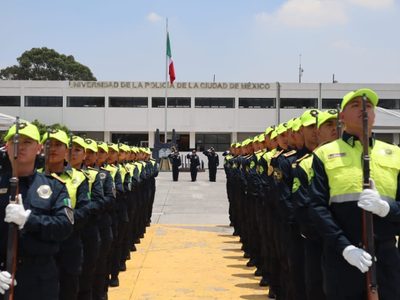 Más de 300 policías graduados hoy se integrarán a la seguridad de la CDMX