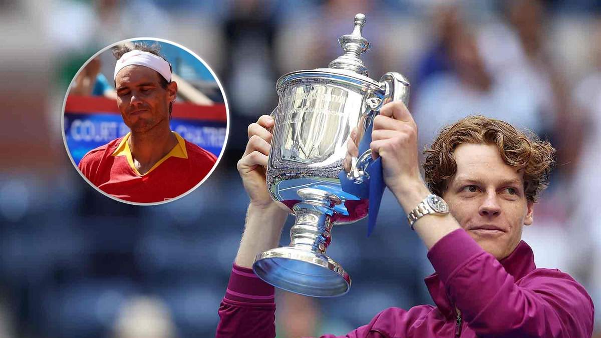 Rafael Nadal y Jannik Sinner Fuente: (Twitter)