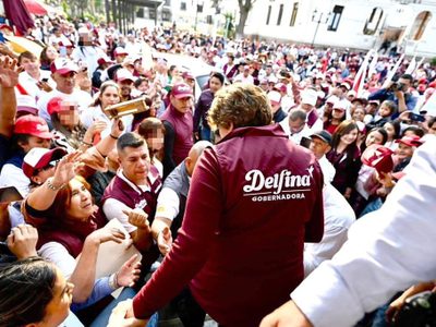 Senador morenista pide a Delfina Gómez "reconsiderar" ir a segundo debate con Alejandra del Moral