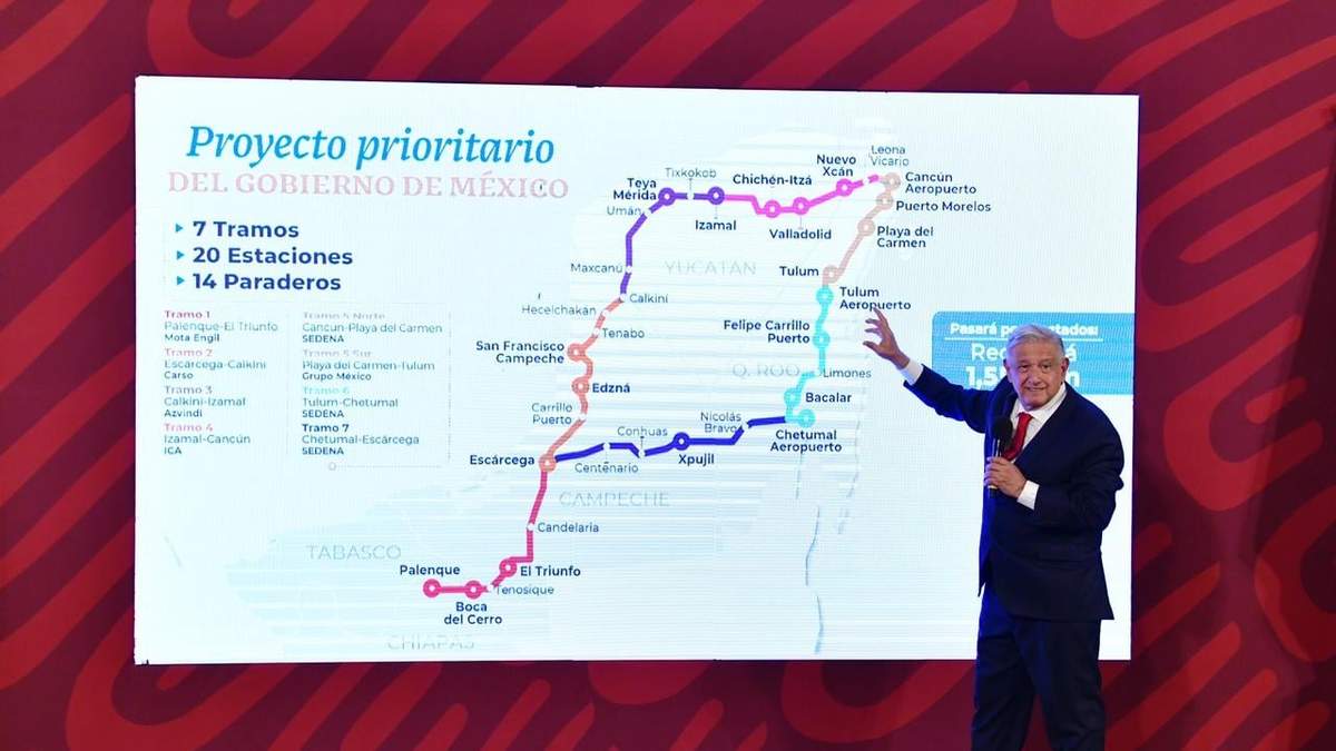 AMLO dijo que seguirá informando sobre el Tren Maya