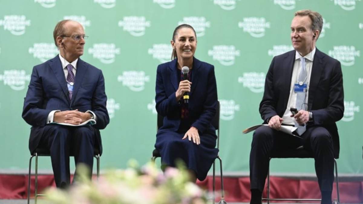 La presidenta Claudia Sheinbaum Pardo presentó, ante empresarias y empresarios de 17 países miembros del Foro Económico Mundial, el Plan México y sus objetivos
