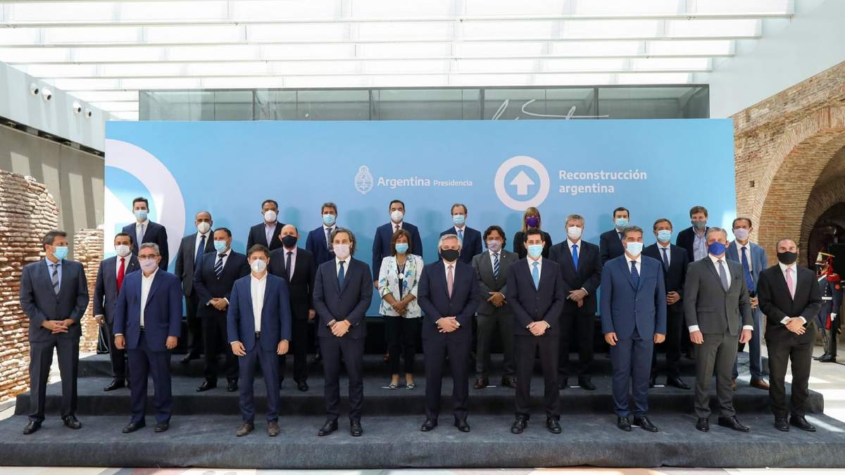 Autoridades nacionales y gobernadores provinciales. Fuente: (Twitter)