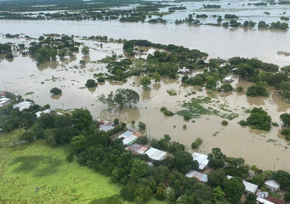 Inundación en Tabasco. Foto:@ProcivilTabasco