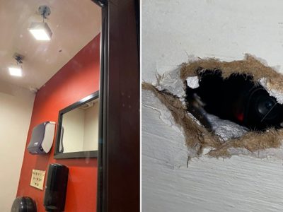 Exhiben cámaras ocultas en el baño de mujeres del bar Shannons en Zacatecas