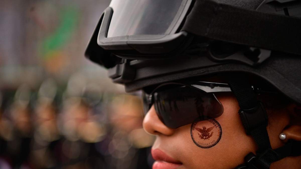 Presencia de la Guardia Nacional en el desfile del 16 de septiembre