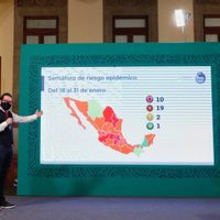 Con diez estados en rojo, así quedó el semáforo epidémico del 18 al 31 de enero