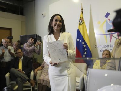 Proclaman a María Corina Machado ganadora de las primarias de la oposición en Venezuela