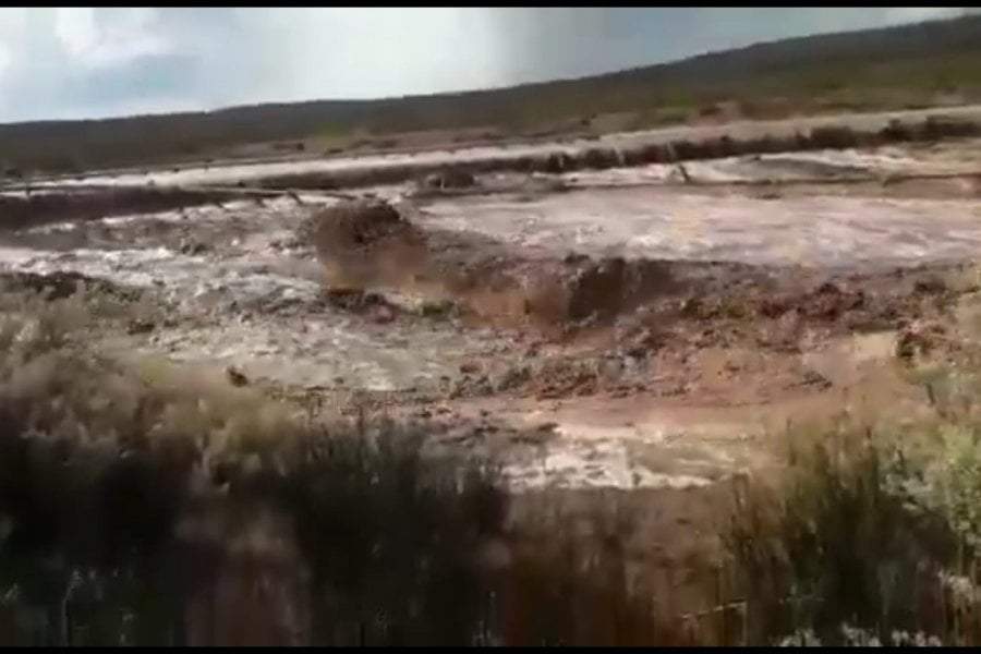 Lluvias y colapso en ruta 237 Fuente:(Twitter)
