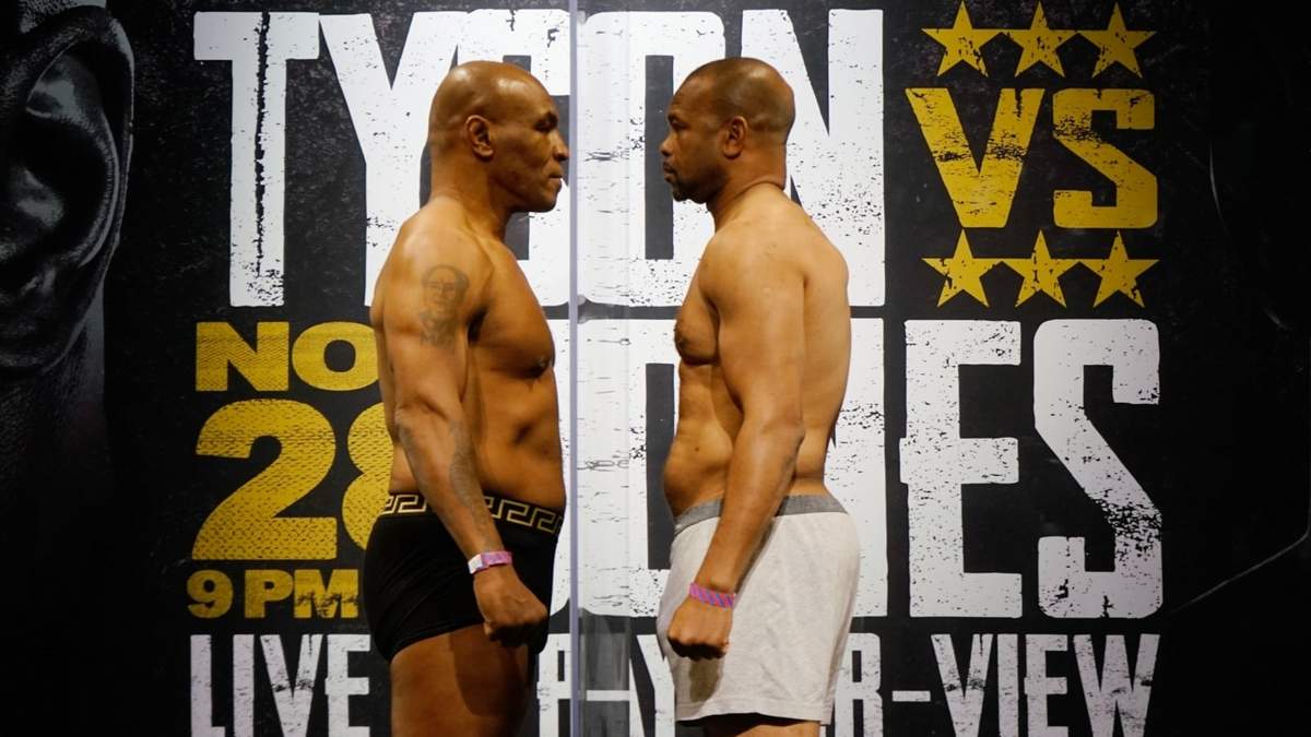 Tyson vs. Jones. Fuente: (Instagram)
