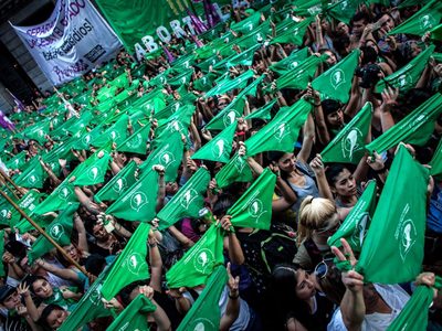 Ibarra le pidió a las mujeres que "militen" en las calles para la ley de IVE
