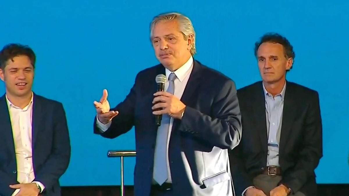 El presidente Alberto Fernández presentó el programa “Argentina Hace”. Fuente: (Twitter)