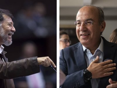 Noroña desea pronta recuperación a Calderón... para poder llevarlo a la cárcel