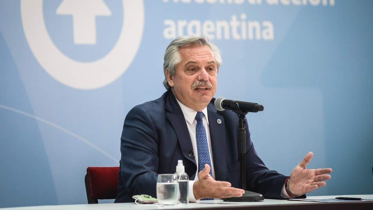 Alberto Fernández, presidente argentino. Fuente: (Twitter)