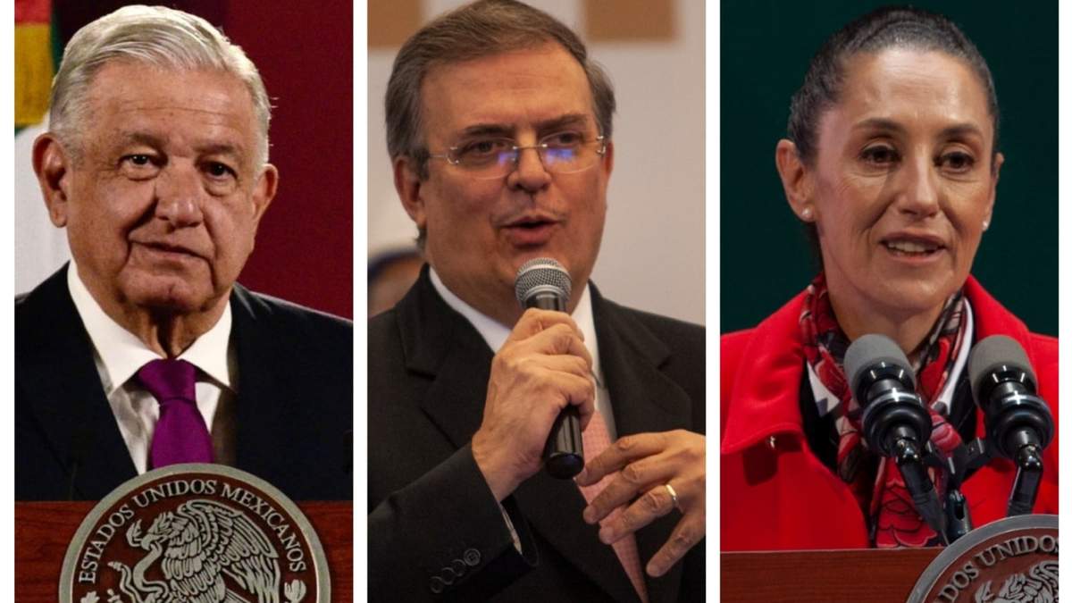 Andrés Manuel López Obrador, Marcelo Ebrard y Claudia Sheinbaum