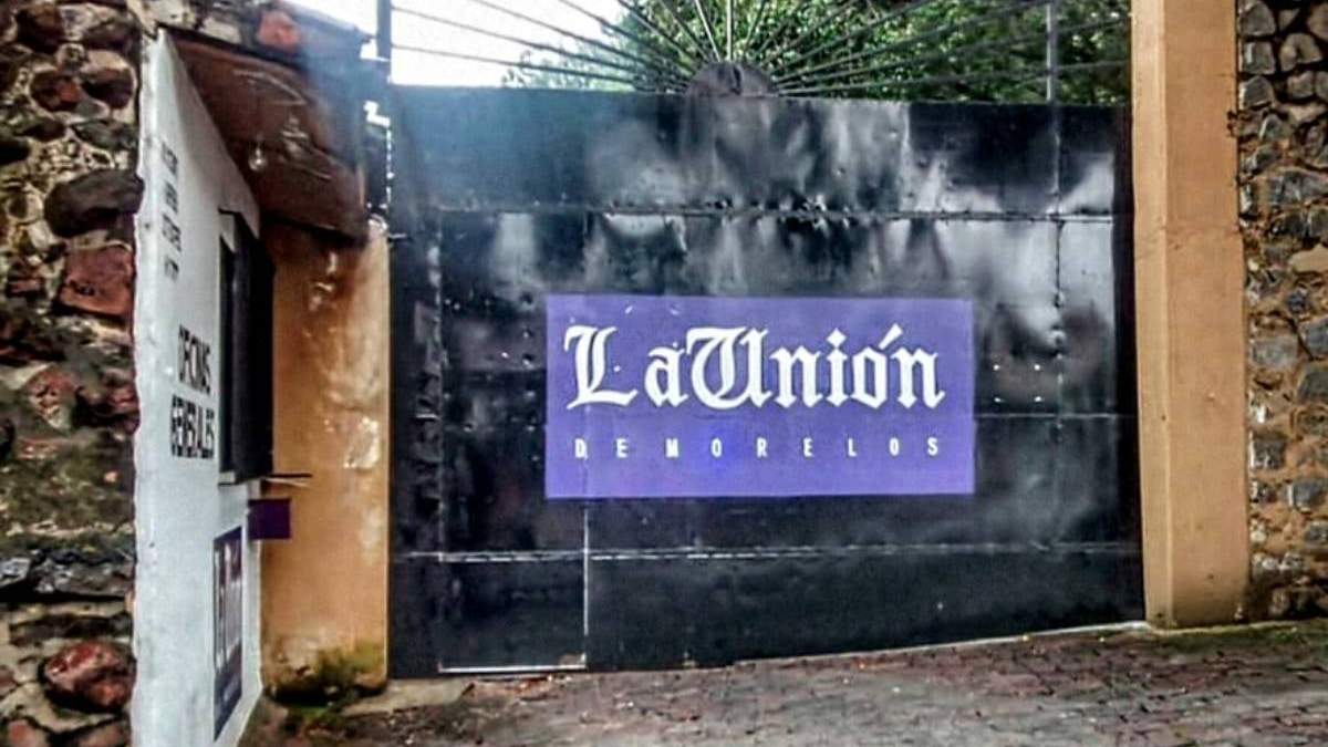 Las instalaciones del periódico La Unión de Morelos, donde se presentaron la senadora Juanita Guerra Mena y su hermana, Anita Guerra, regidora del municipio de Cuautla, ambas pertenecientes al PVEM