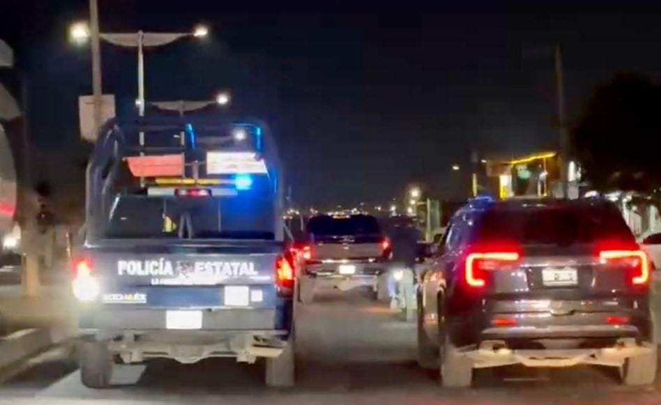 Patrulla de la Policía Estatal en Tecámac
