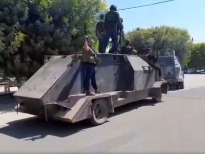 Sicarios del CJNG presumen "Monstruo" arrebatado a Los Viagras