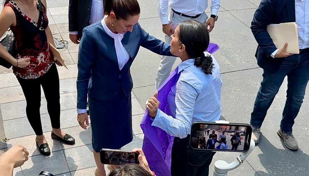 Liliana Altamirano con Claudia Sheinbaum