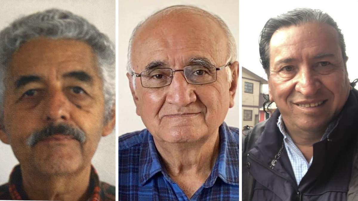 Los sacerdotes Javier Campos y Joaquín Mora, así como el guía de turistas Pedro Palma