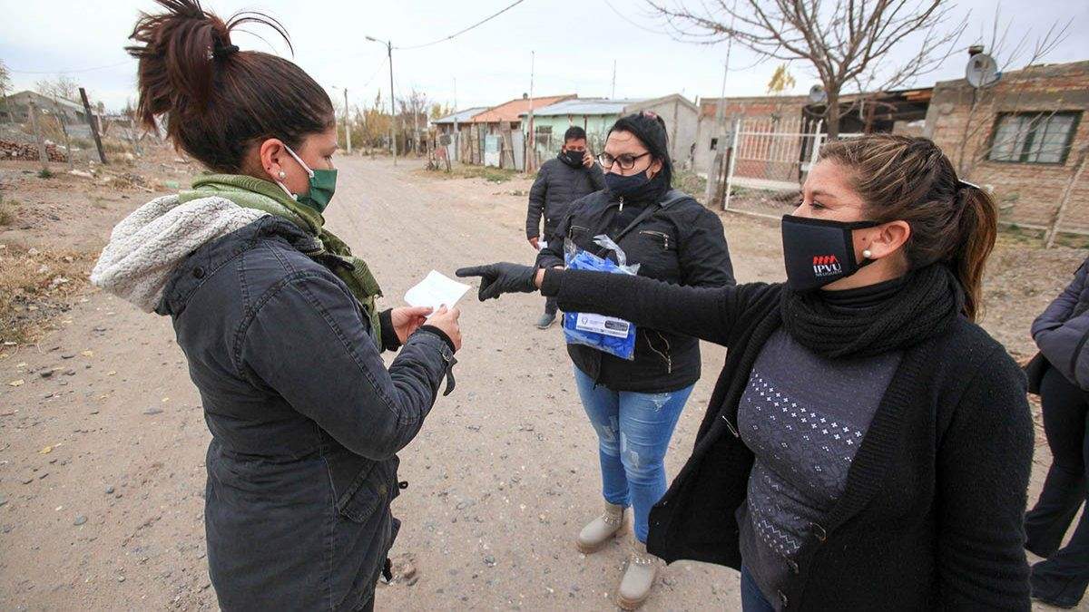 Testeos en barrios neuquinos. Fuente: (Twitter)