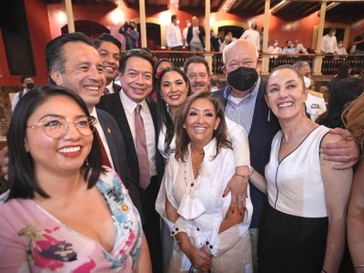 Ahora desde Colima, Sheinbaum externa su apoyo a AMLO y a la continuidad de la 4T