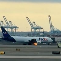 Avión de FedEx realiza aterrizaje de emergencia tras choque con ave (Video)